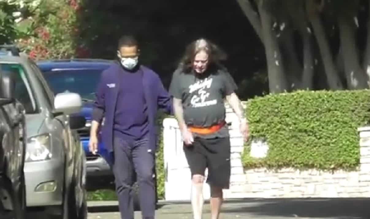 Ozzy Osbourne Looks Frail On Walk