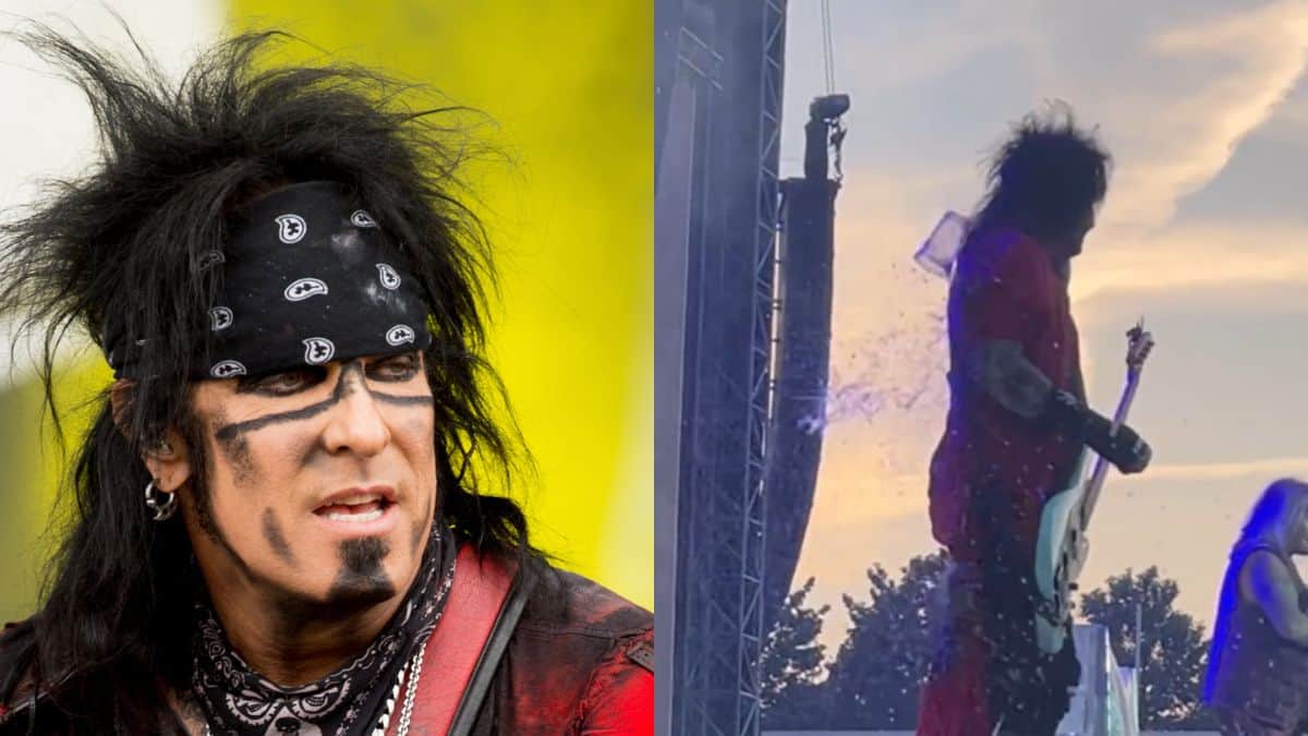 Nikki Sixx Drink Thrown At