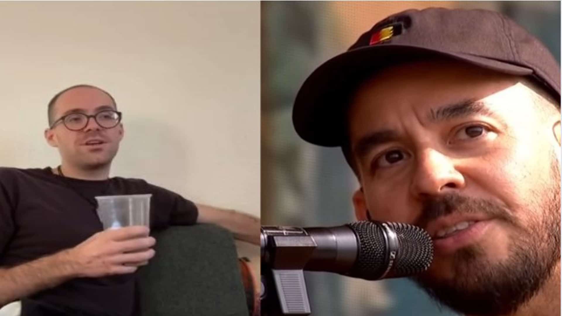 Jaime Bennington and Mike Shinoda