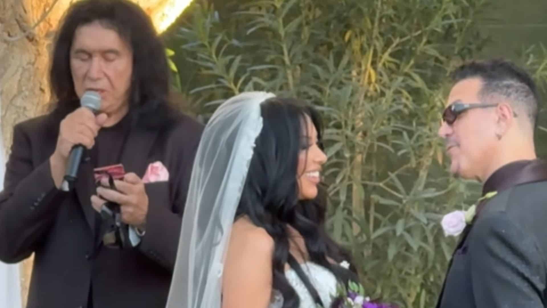 Gene Simmons Wedding Charlie Benante Carla Harvey