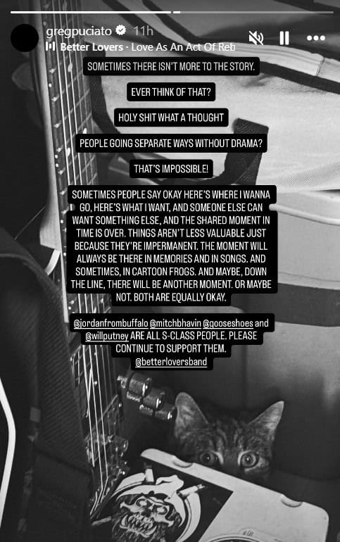 Greg Puciato Better Lovers Exit