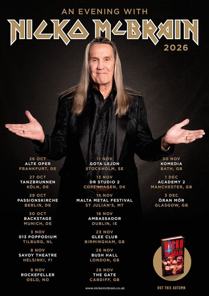An Evening With Nicko McBrain 2026 Poster
