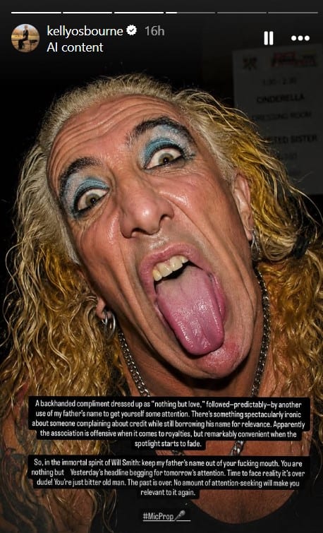 Kelly Osbourne Fires Back Dee Snider