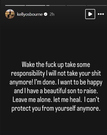 Kelly Osbourne Sid Wilson Instagram Story 3