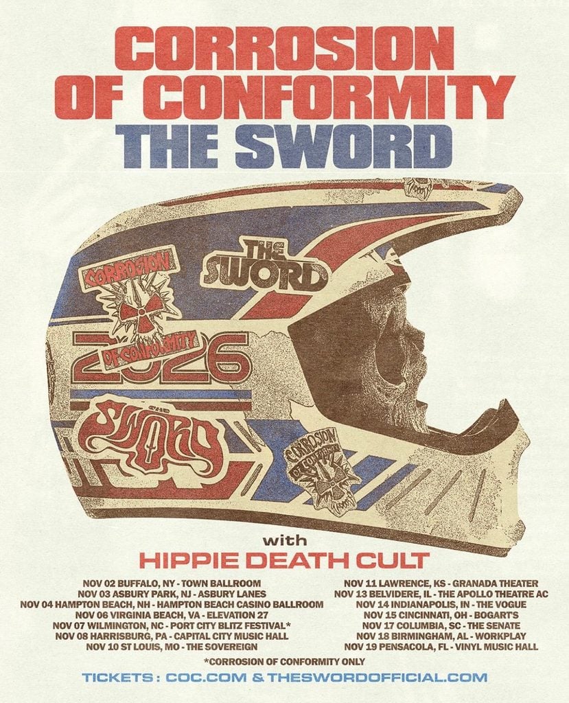 corrosion of conformity the sword 2026 tour
