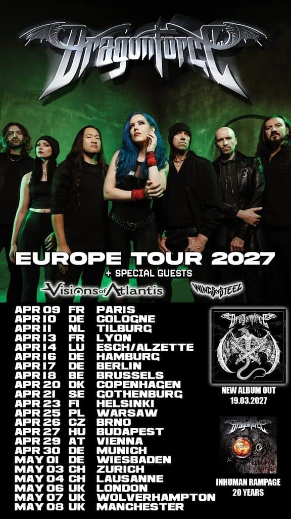 DragonForce Europe Tour 2027